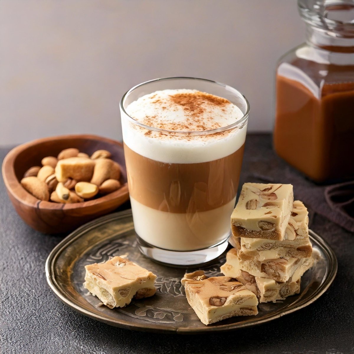 Nougat Latte Macchiato: La combinación perfecta de turrón y café - DFRNT.