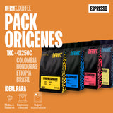Pack Orígenes Espresso | 4x250gr | Café Especialidad
