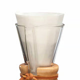 Garrafa Chemex Cristal & Pegador de Madeira 3 chávenas