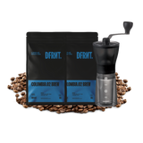 Pack de démarrage de filtre. 2 sachets de 250gr + Broyeur Hario