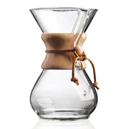 Cafetera Chemex Carafe Cristal. Agarre Madera 6 tazas - DFRNT.