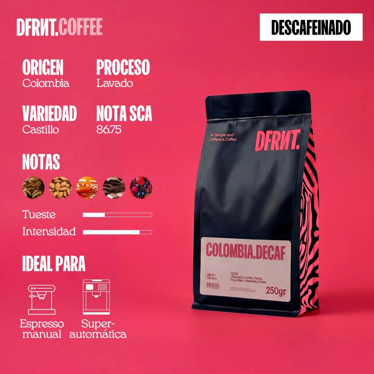 COLOMBIA.DECAF | Descafeinado | Espresso - DFRNT.