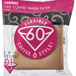 Filtros de Papel Café Hario V60 - 01 Marrones (Misarashi) – 100 Unidades - DFRNT.