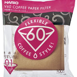 Filtros de Papel Café Hario V60 - 01 Marrones (Misarashi) – 100 Unidades - DFRNT.