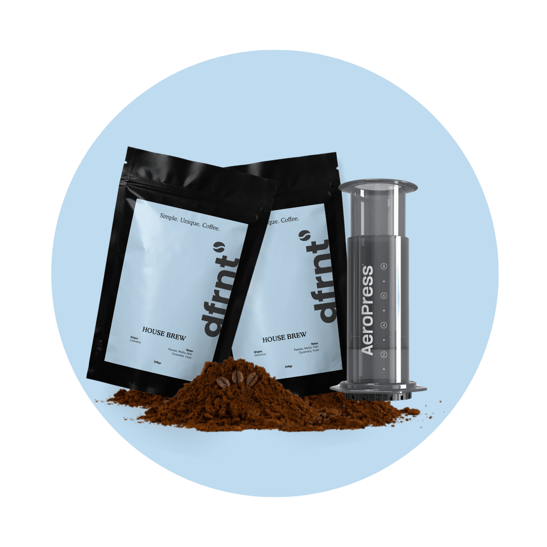 Pack Cold Brew 2x250gr + Aeropress - dfrnt Coffee