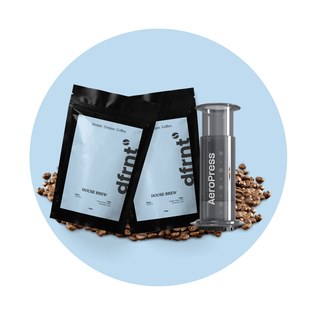 Pack Cold Brew 2x250gr + Aeropress - dfrnt Coffee