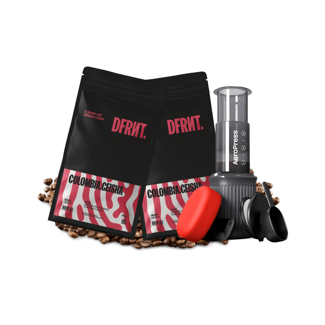 Pack Colombia. Geisha 2x250gr + Aeropress Go - DFRNT.