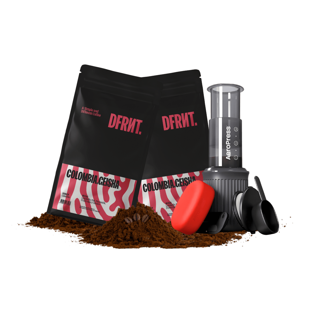 Pack Colombia. Geisha 2x250gr + Aeropress Go - DFRNT.