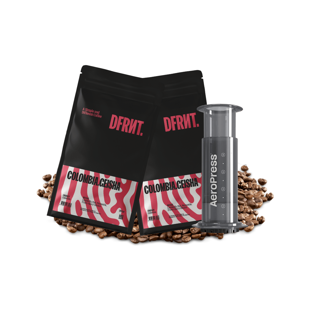 Pack Colombia.Geisha 2x250gr + Aeropress - DFRNT.
