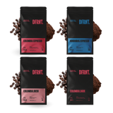 PACK DESCUBRE: Colombia Espresso, Honduras Espresso, Colombia Brew y Colombia Dark - DFRNT.