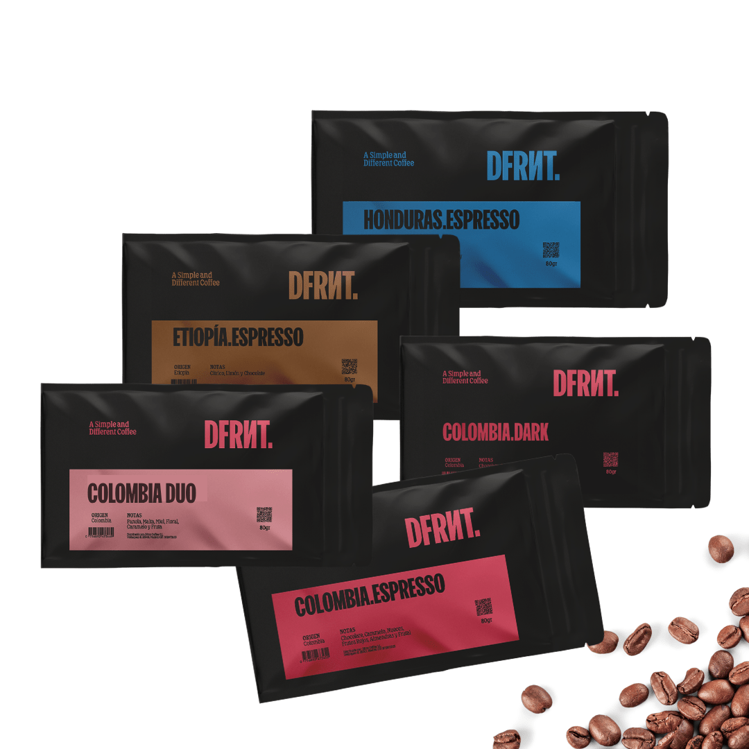 Pack DFRNT. Starter | 5x80gr | Descubre 5 variedades - DFRNT.