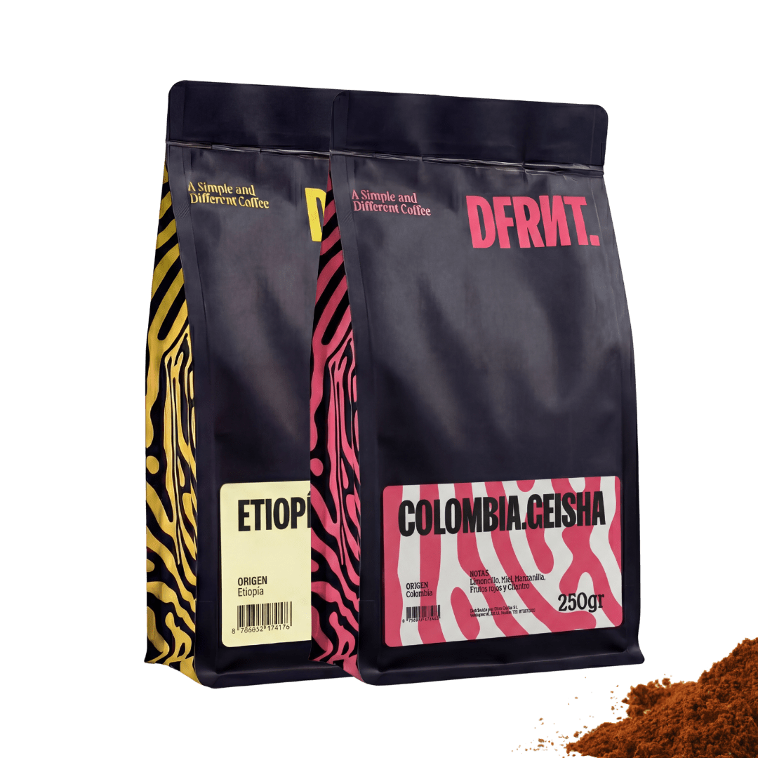 Pack Etiopía Brew + Colombia Geisha | Filtro | 2x250g | Café Especialidad Ideal Filtro - DFRNT.