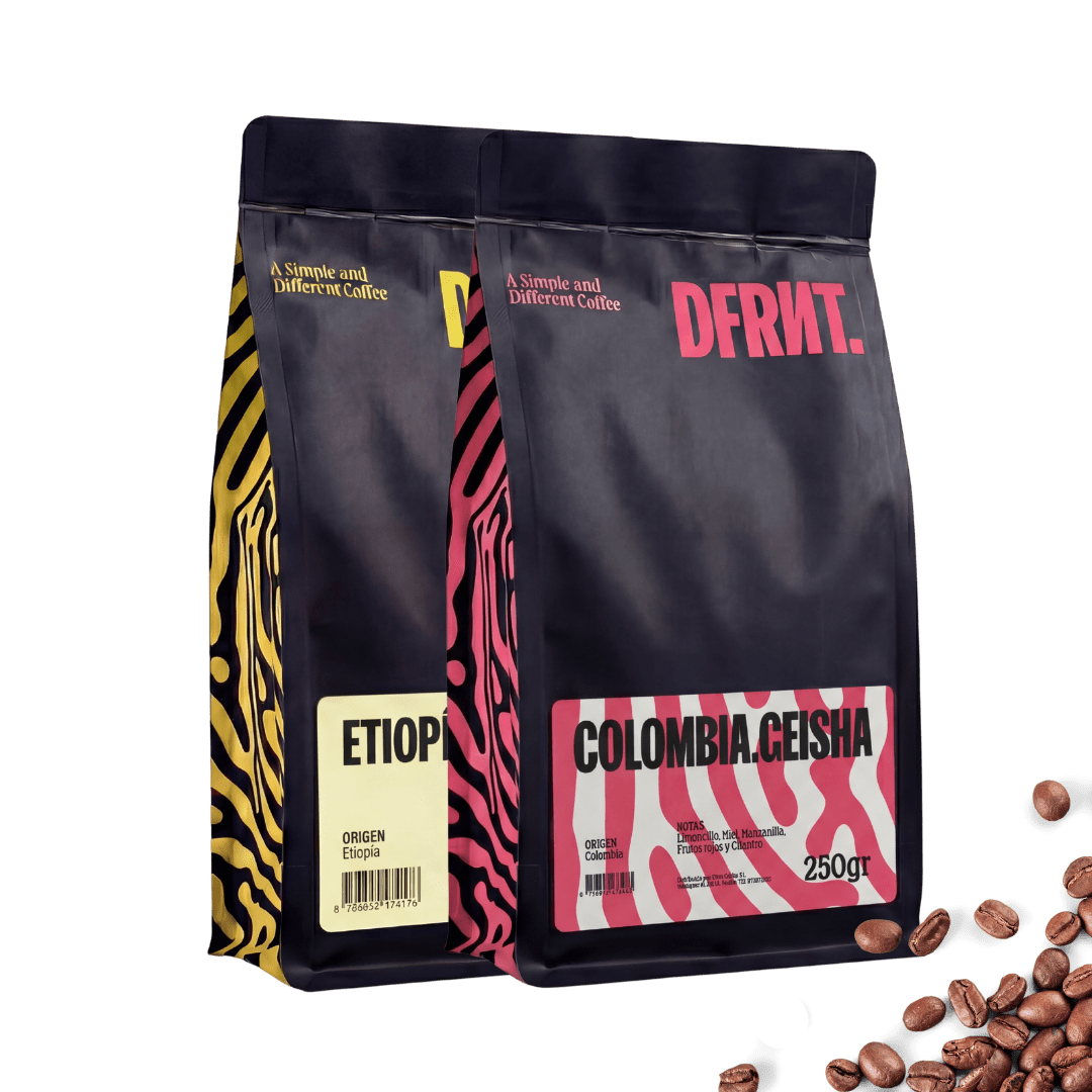 Pack Etiopía Brew + Colombia Geisha | Filtro | 2x250g | Café Especialidad Ideal Filtro - DFRNT.