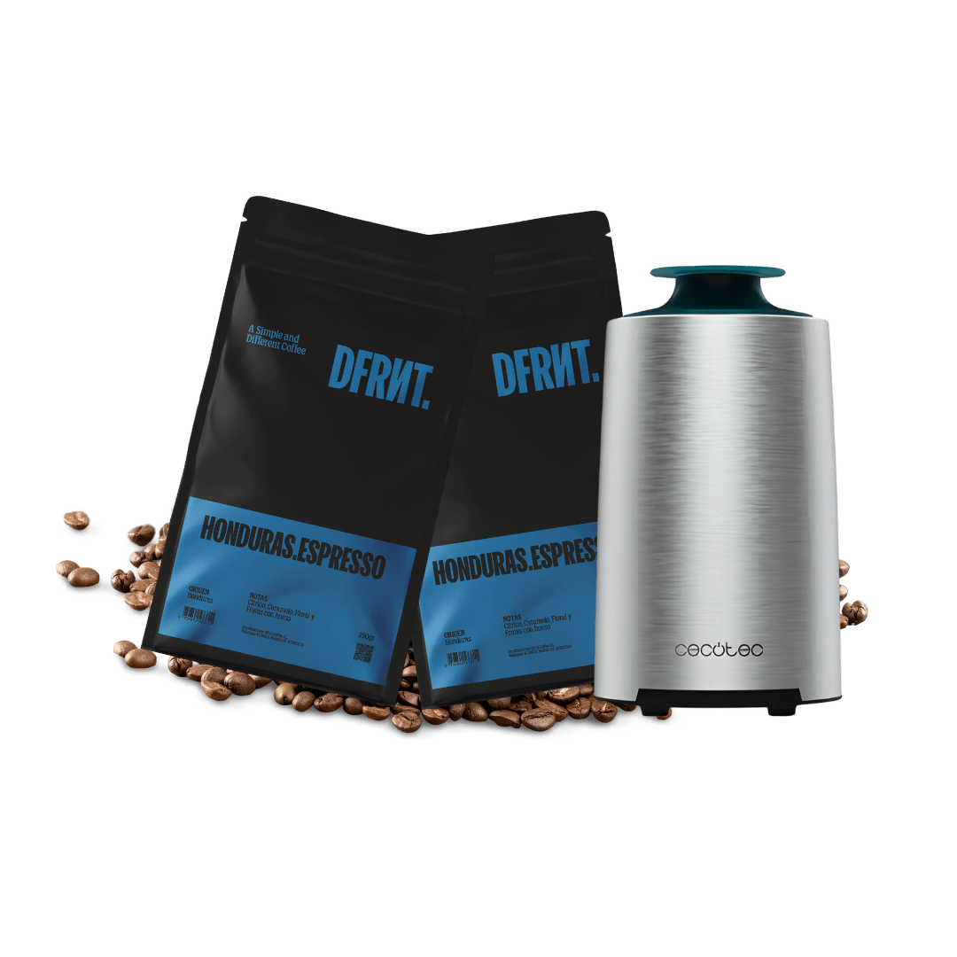 Pack Honduras.Espresso Grano 2x250gr + Molinillo café Cecotec Molinillo TitanMill 400 W - DFRNT.