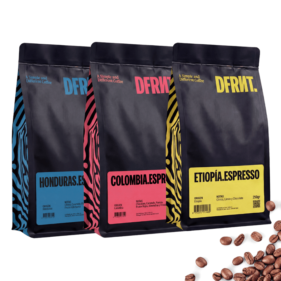 Pack Travesía Espresso | 3x250gr | Café Especialidad - DFRNT.